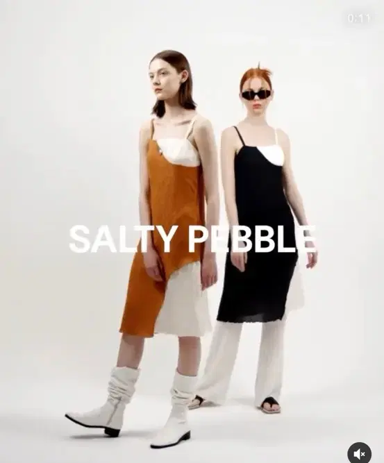 salty pebble 쏠티페블 원피스 검정